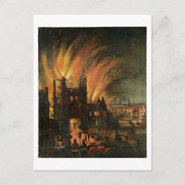 Cartão Postal The Excelente Fire of London (setembro de 1666) co (Frente)