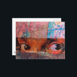 Cartão Postal The Eyes junk journal Collage<br><div class="desc">A mixed media collage made and photographed by Angelandspot in the year 2026 with vintage images from magazines and textbooks</div>