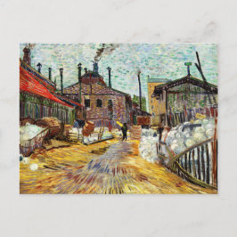 Cartão Postal The Fatory (1887) por Vincent Van Gogh