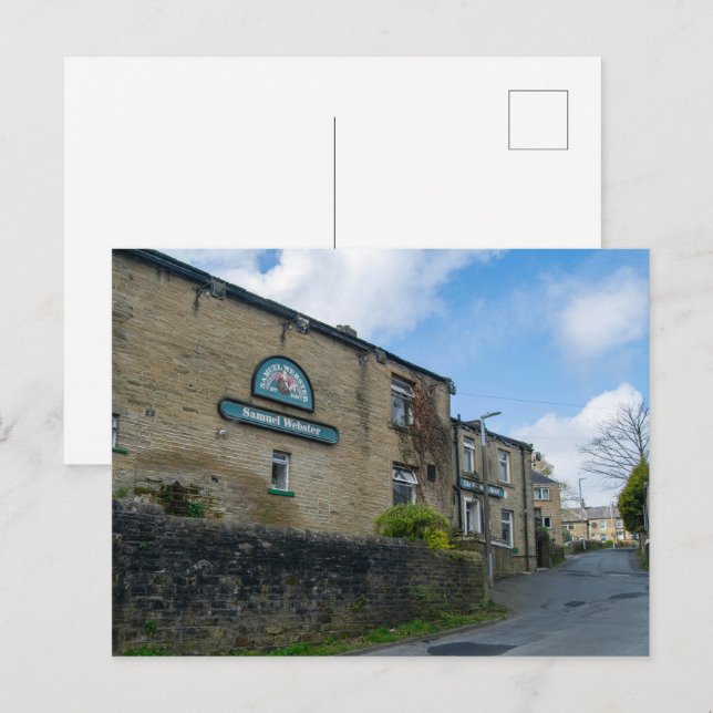 Cartão Postal The Fountain Head Inn, Halifax (Frente/Verso)