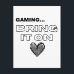 Cartão Postal The Gamer Postcard<br><div class="desc">The Gamer - Postcard
Share the love for the game!</div>