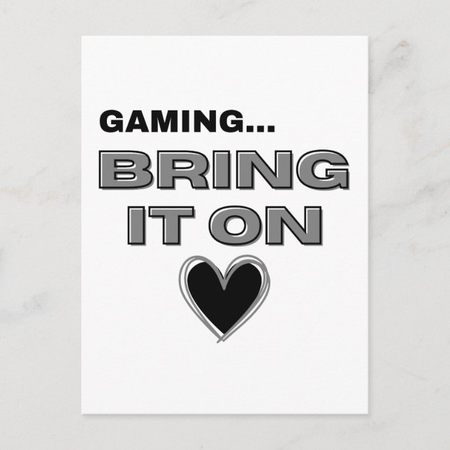 Cartão Postal The Gamer Postcard  (Frente)