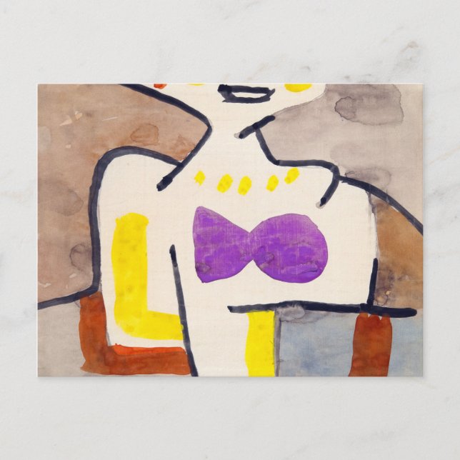 Cartão Postal The Girl in the North, 1939, por Paul Klee (Frente)