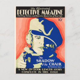 Cartão Postal The Illustrated Detetive Magazine 1930 Crime Noir