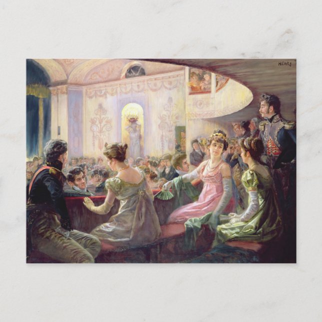 Cartão Postal The Interval at the Theatre (Frente)