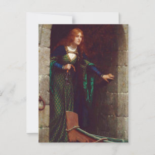 Cartão Postal The Keys, c. 1909, por Edmund Blair Leighton