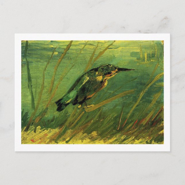 Cartão Postal The Kingfisher Van Gogh Fine Art (Frente)