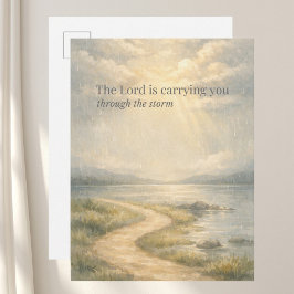 Cartão Postal The Lord Is Carrying You Christian Encouragement