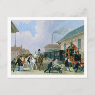 Cartão Postal The Louth London Royal Mail Traveling by Train for