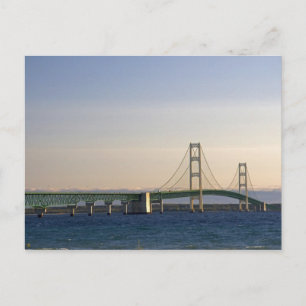Cartão Postal The Mackinac Bridge spanning the Straits of 3