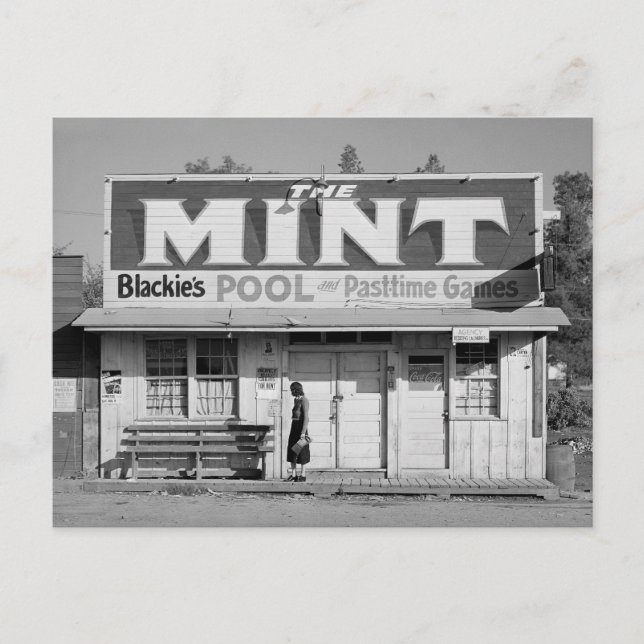 Cartão Postal The Mint Pool Hall, 1940 (Frente)