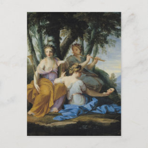 Cartão Postal The Muses, Clio, Euterpe e Thalia, c.1652-55
