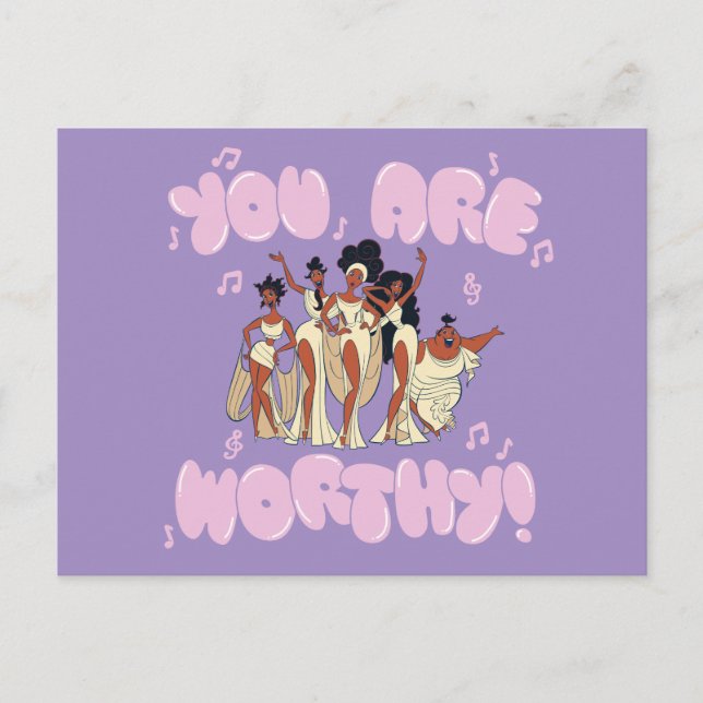 Cartão Postal The Muses - You Are Worthy Postcard (Frente)