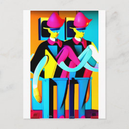 Cartão Postal The Muster Drill