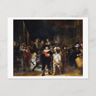 Cartão Postal The Night Watch, Rembrandt, 1642