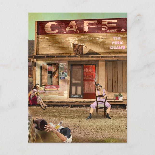 Cartão Postal The Pink Snake (Frente)