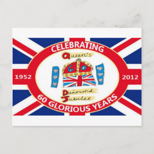 Cartão Postal The Queen's Diamond Jubilee