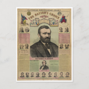 Cartão Postal The Republican Chart Ulisses S. Grant por M.T. Boy