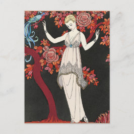 Cartão Postal The Science Tree Evening Dress - George Barbier