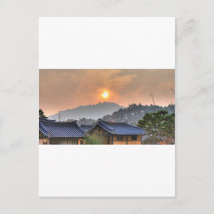 Cartão Postal The Setting Sun in Asia