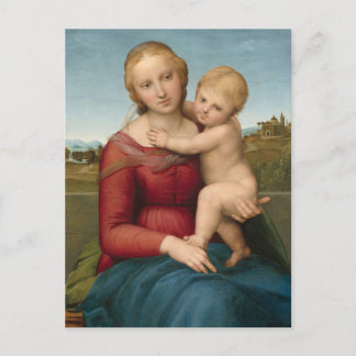 Cartão Postal The Small Cowper Madonna by Raphael