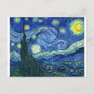 Cartão Postal The Starry Night - Vincent van Gogh (1889)