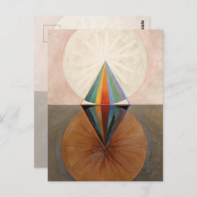 Cartão Postal The Swan, Group IX, No.12, por Hilma af Klint (Frente/Verso)