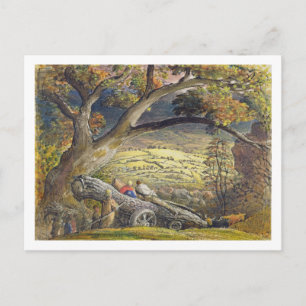 Cartão Postal The Timber Wain, c.1833-34 (c/c e guache no papel)