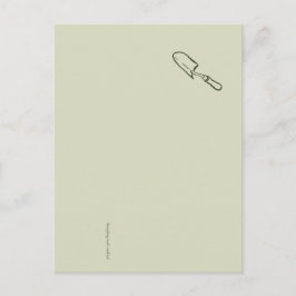 Cartão Postal The Trowel -Botanists Pause- Minimalist