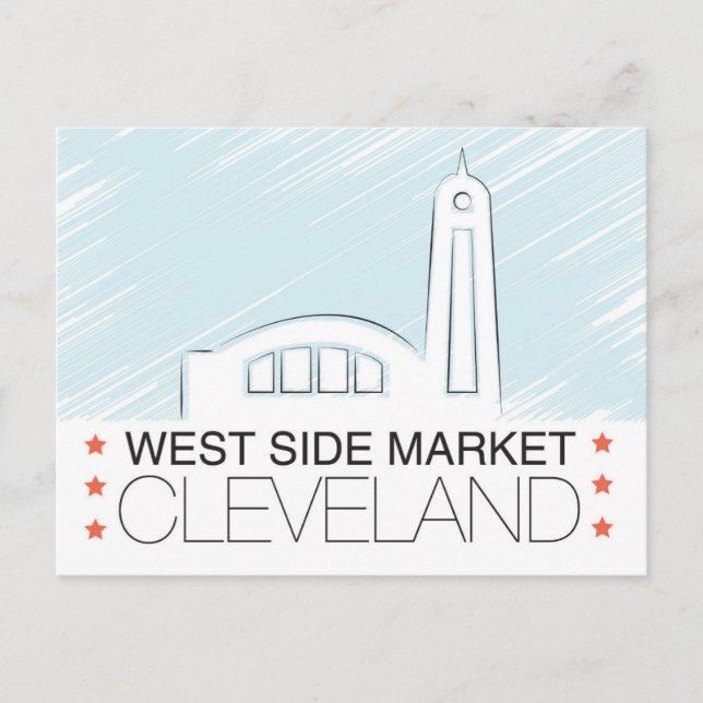Cartão Postal The Westside Market of Cleveland Postcard (Frente)
