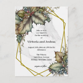 Cartão Postal The Winery Wedding Invitation