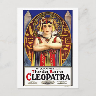 Cartão Postal Theda Bara como Cleópatra Vintage Movie
