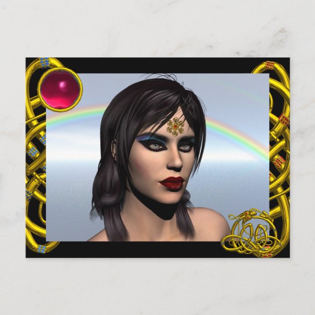 CARTÃO POSTAL THEDA / HYPER DRAGON RED RUBY (Frente)