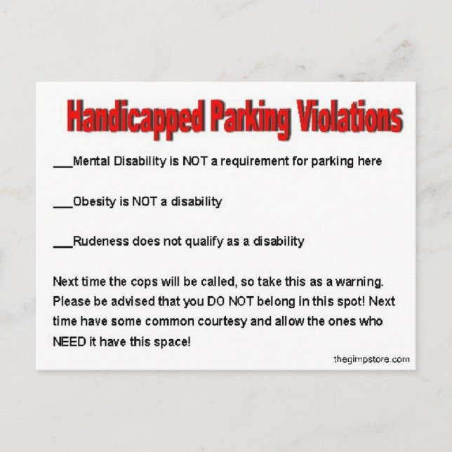 Cartão Postal thegimpstore.com (Frente)