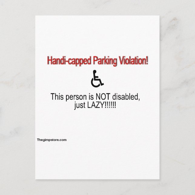 Cartão Postal thegimpstore.com (Frente)