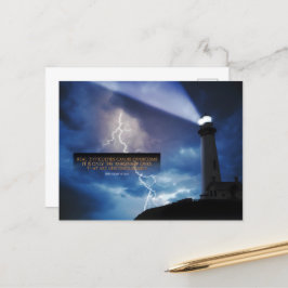 Cartão Postal Theodore N. Vail Inspirational Cote "Superação"