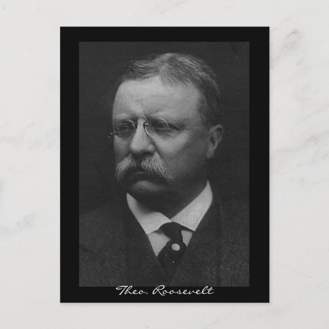 Cartão Postal Theodore Roosevelt (Frente)