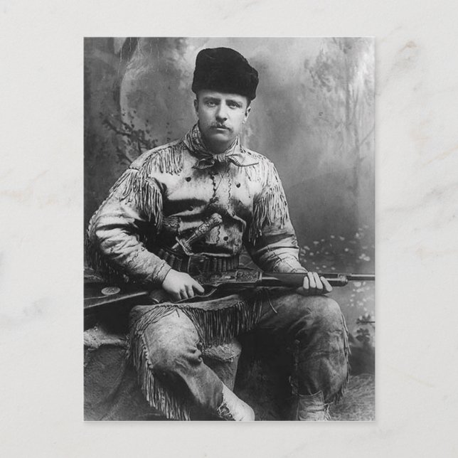 Cartão Postal Theodore Roosevelt 1885 (Frente)