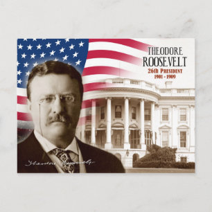 Cartão Postal Theodore Roosevelt - 26º Presidente dos EUA