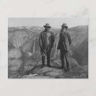 Cartão Postal Theodore Roosevelt e John Muir no Glacier Point