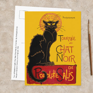 Cartão Postal Theophile Steinlen - Le Chat Noir Vintage