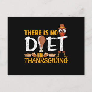 Cartão Postal There Is No Diet In Thanksgiving Family Dinner