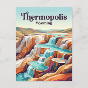 Cartão Postal Thermopolis Wyoming