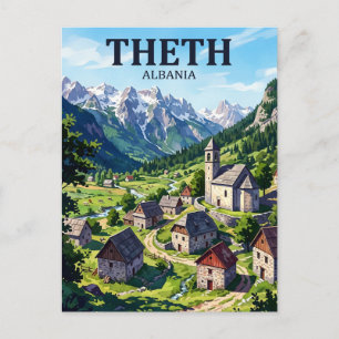 Cartão Postal Theth, Albânia Albânia