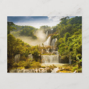 Cartão Postal Thi Lor Su Waterfall Tailândia