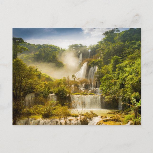 Cartão Postal Thi Lor Su Waterfall | Tailândia (Frente)