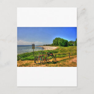 Cartão Postal Thiessow Beach na Ilha Ruegen