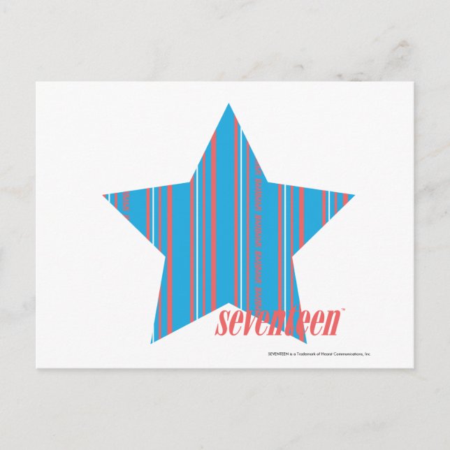 Cartão Postal Thin Stripes Aqua 2 (Frente)