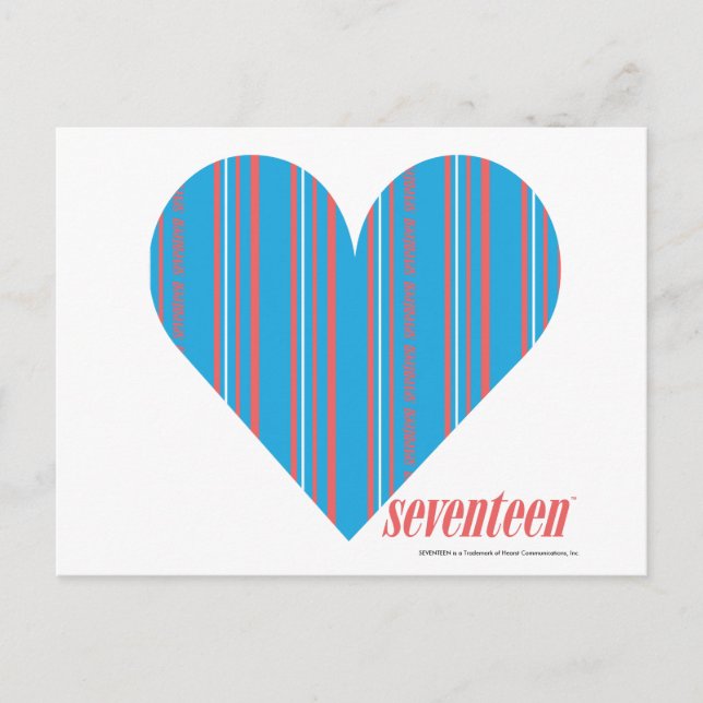 Cartão Postal Thin Stripes Aqua 3 (Frente)