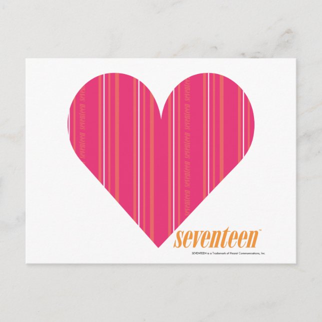 Cartão Postal Thin Stripes Magenta 4 (Frente)